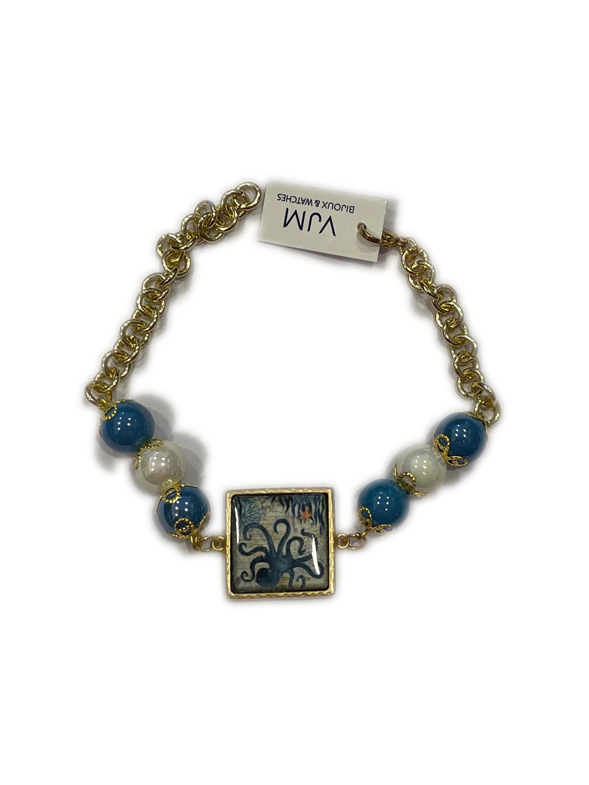 BRACCIALE COLLEZIONE SICILIA PIETRA LAVICA QUADRATA