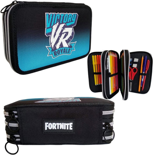 FORTNITE ASTUCCIO CORREDO 3 ZIP SPORTY VICTORY CON PENNA FRIXION FORTNITE
