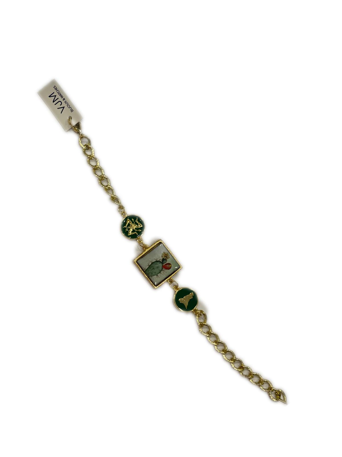 Bracciale collezione Sicilia Piastrella + sfere in ceramica smaltate
