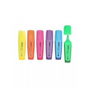 Evidenziatore Tinta Unita Fluo impugnatura Soft Touch colori a scelta