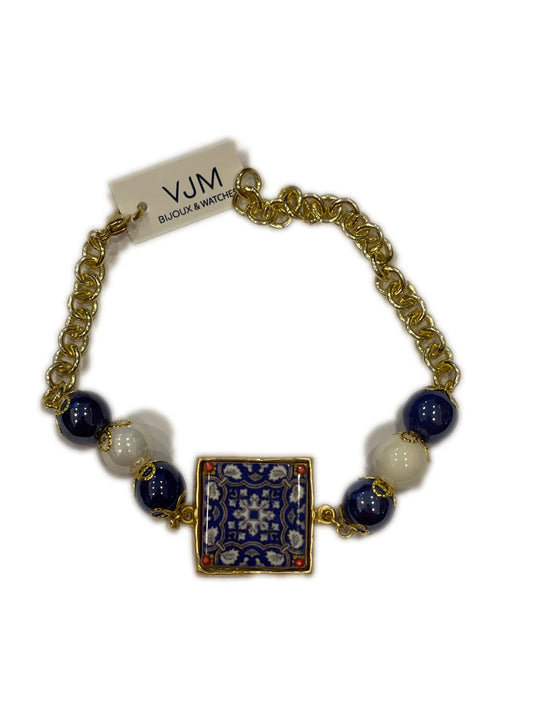 BRACCIALE COLLEZIONE SICILIA PIETRA LAVICA QUADRATA