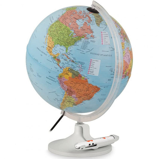 GLOBO PARLAMONDO Ø 30 INTERATTIVO CON PENNA PARLANTE TECNODIDATTICA