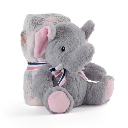 COPERTINA + PELUCHE ELEPHANT PERLETTI TOYS