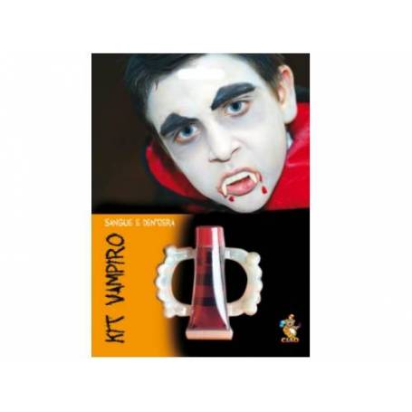 KIT VAMPIRO DENTIERA E SANGUE