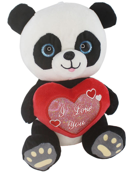 Peluche 22cm Panda con cuore