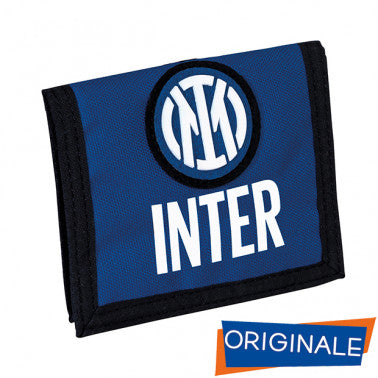PORTAFOGLIO CON CHIUSURA A VELCRO 12X9 FC INTER