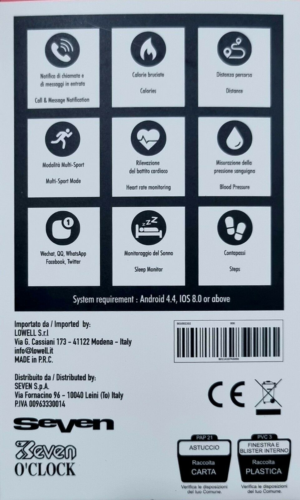 SMART WATCH SEVEN ACCESSORI