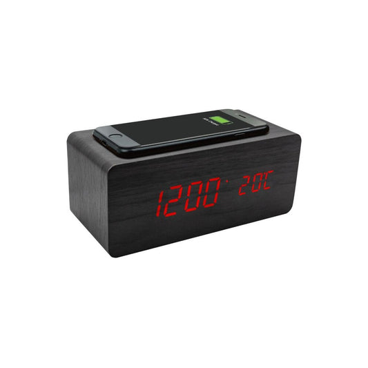 X-ROVER - SVEGLIA IN BAMBOO CON FUNZIONE DI CARICA WIRELESS PIÙFORTY