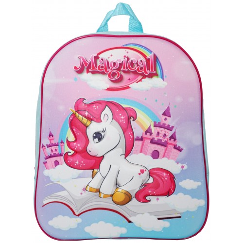 Zaino 3D 32cm Unicorno