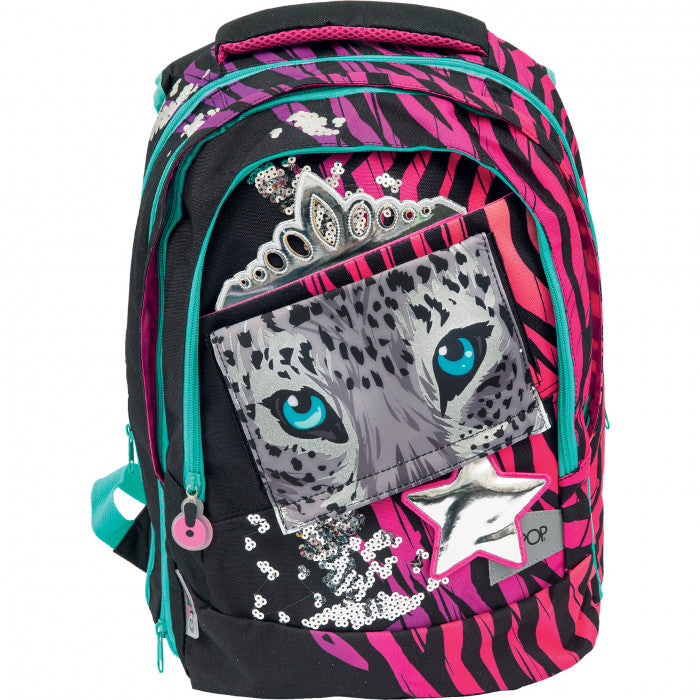 ZAINO SCUOLA ESTENSIBILE 3 SCOMPARTI ROUND REBEL GOPOP