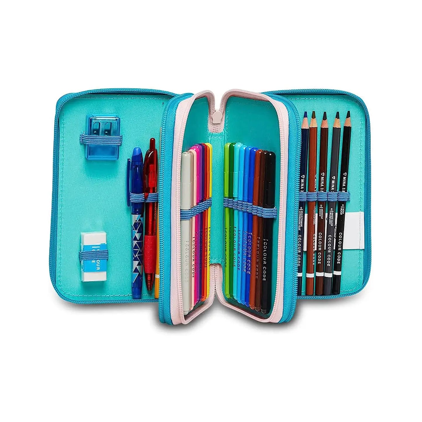 Astuccio Scuola Completo 3 Zip La Sirenetta Watch Me Shine