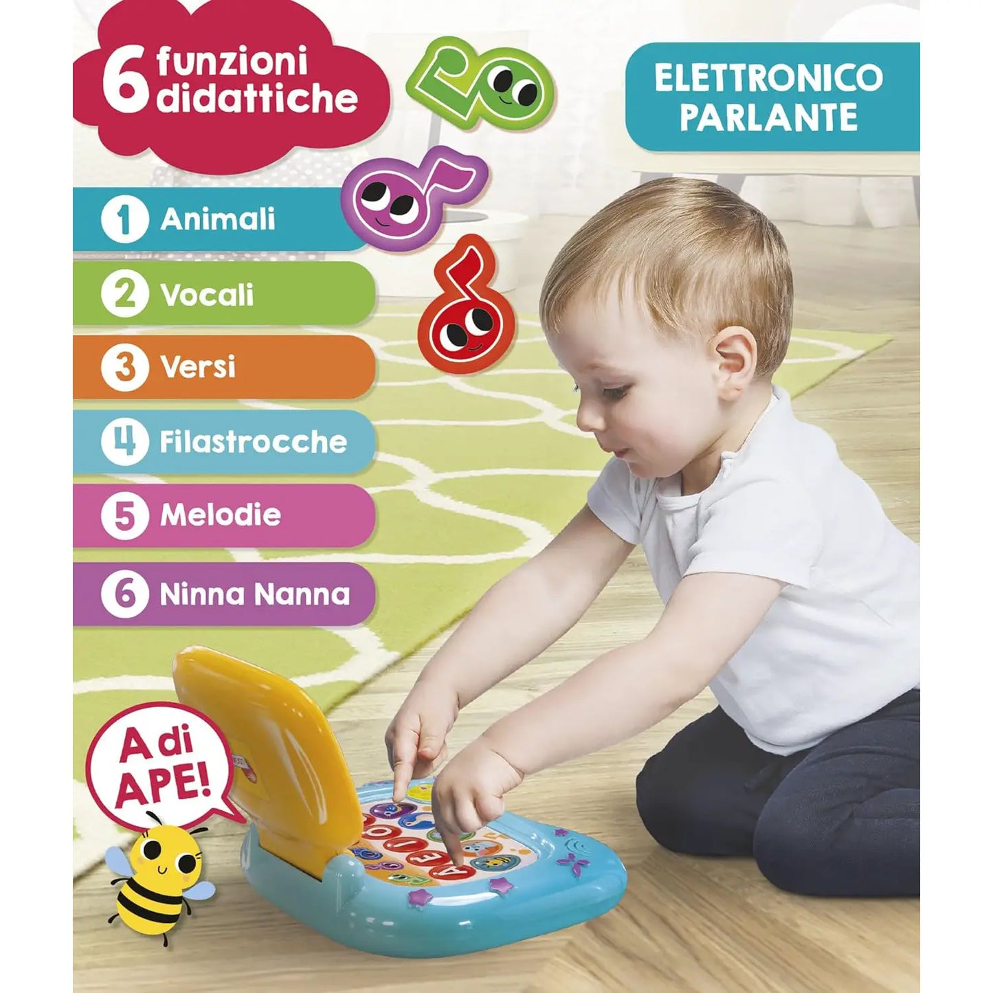 Lisciani Carotina Baby Laptop Led Screen