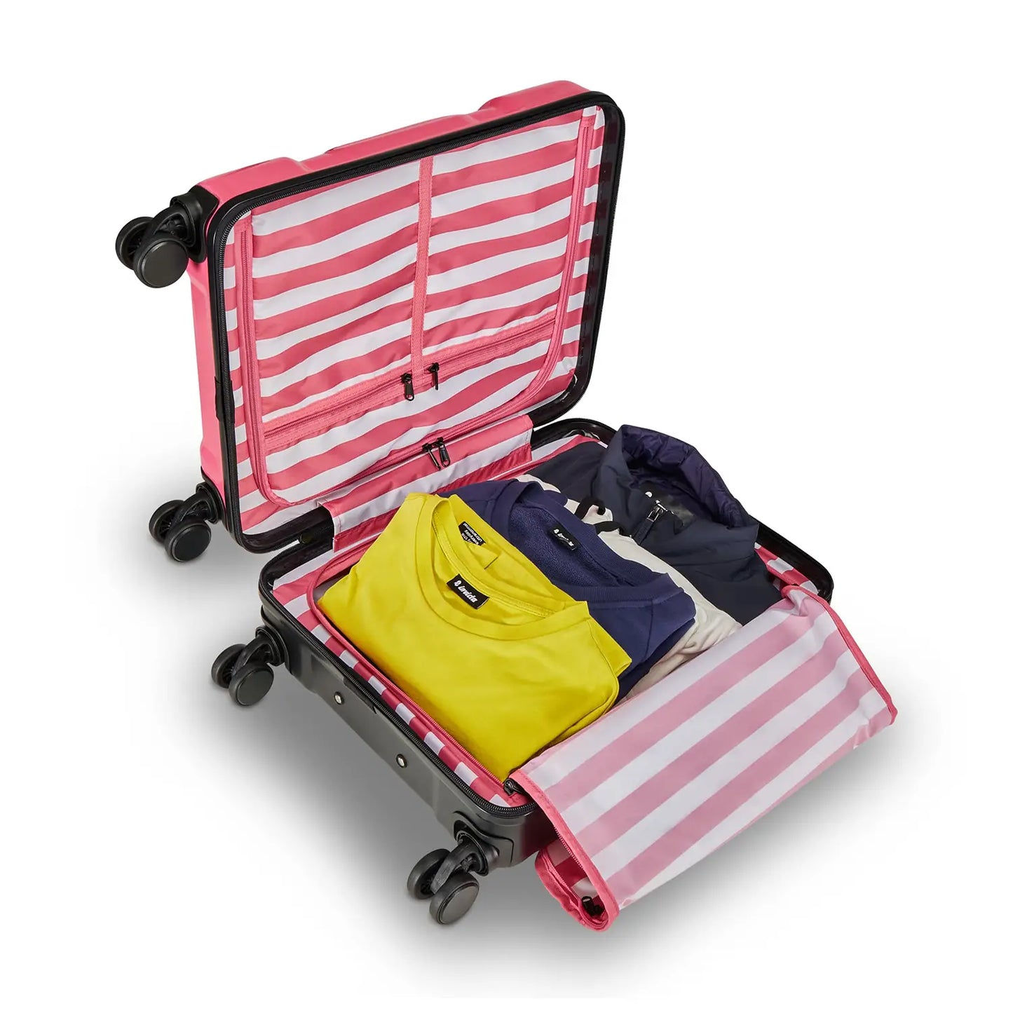 Trolley Invicta Travel Maket WT Rosa e Nero - Bagaglio Rigido