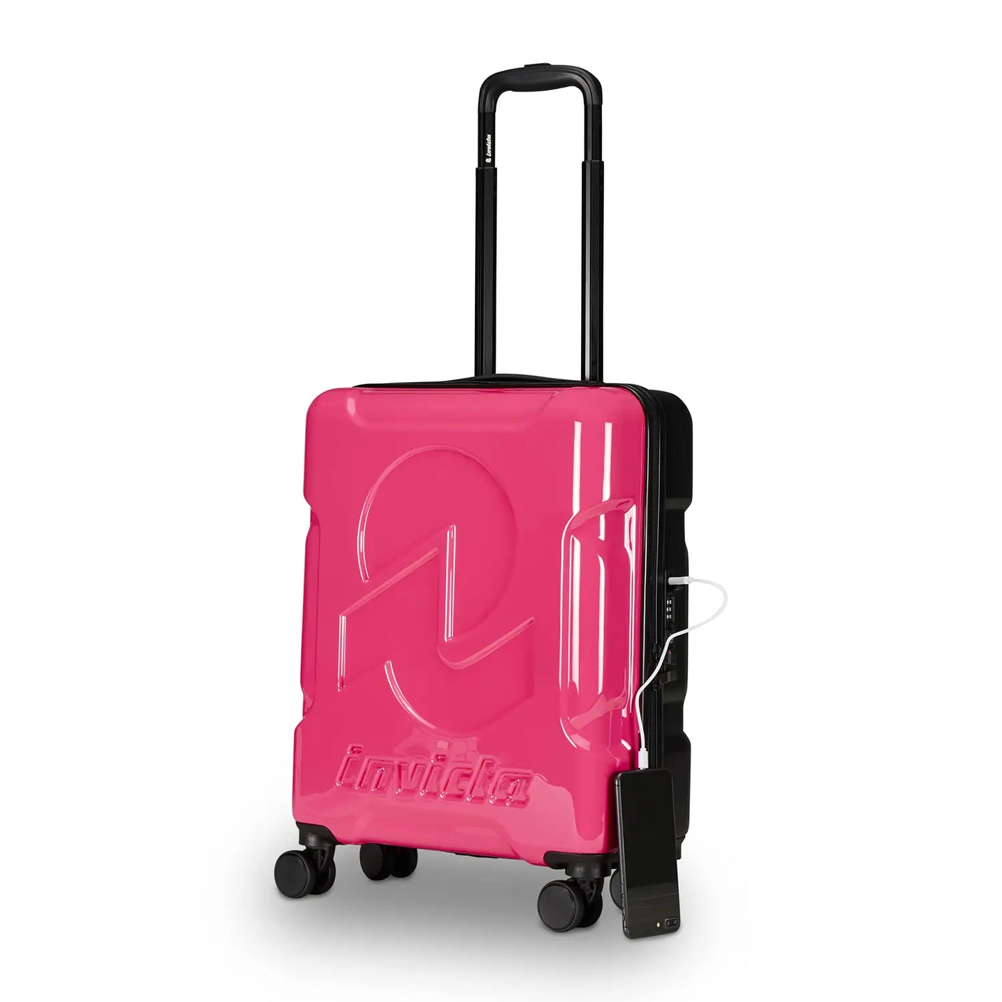 Trolley Invicta Travel Maket WT Rosa e Nero - Bagaglio Rigido