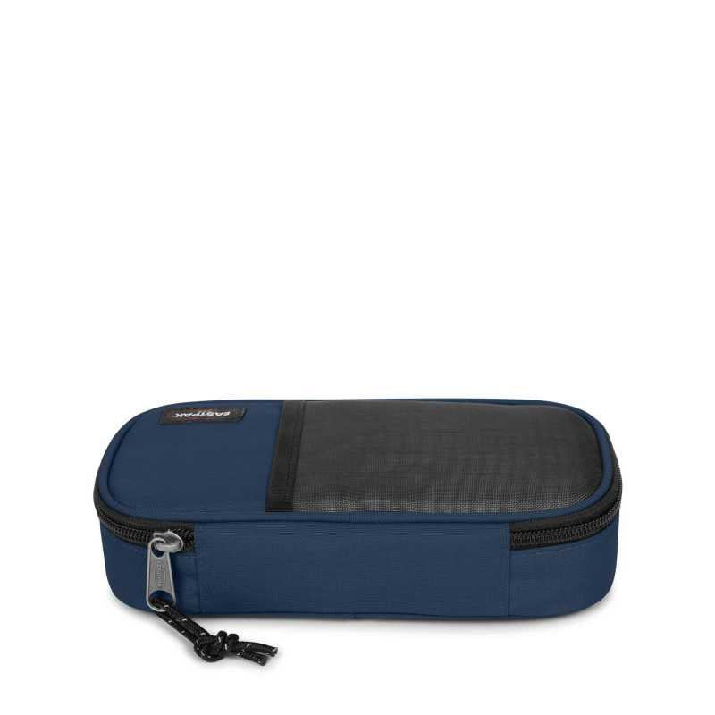 ASTUCCIO eastpak OVAL MESH portapenne con zip NAUTIC NAVY blu