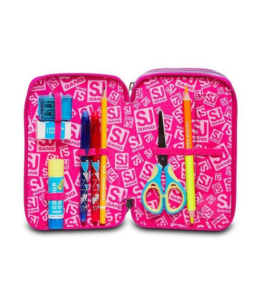 Astuccio scuola 3 zip SJ Heart Lolly