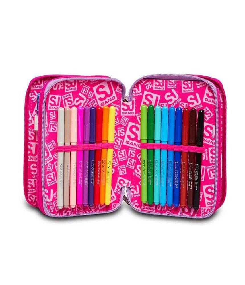 Astuccio scuola 3 zip SJ Heart Lolly