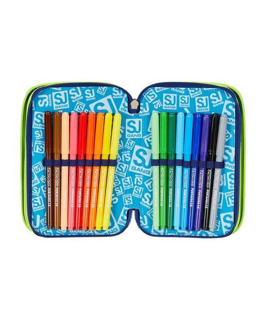 Astuccio scuola 3 zip SJ Sharkstory