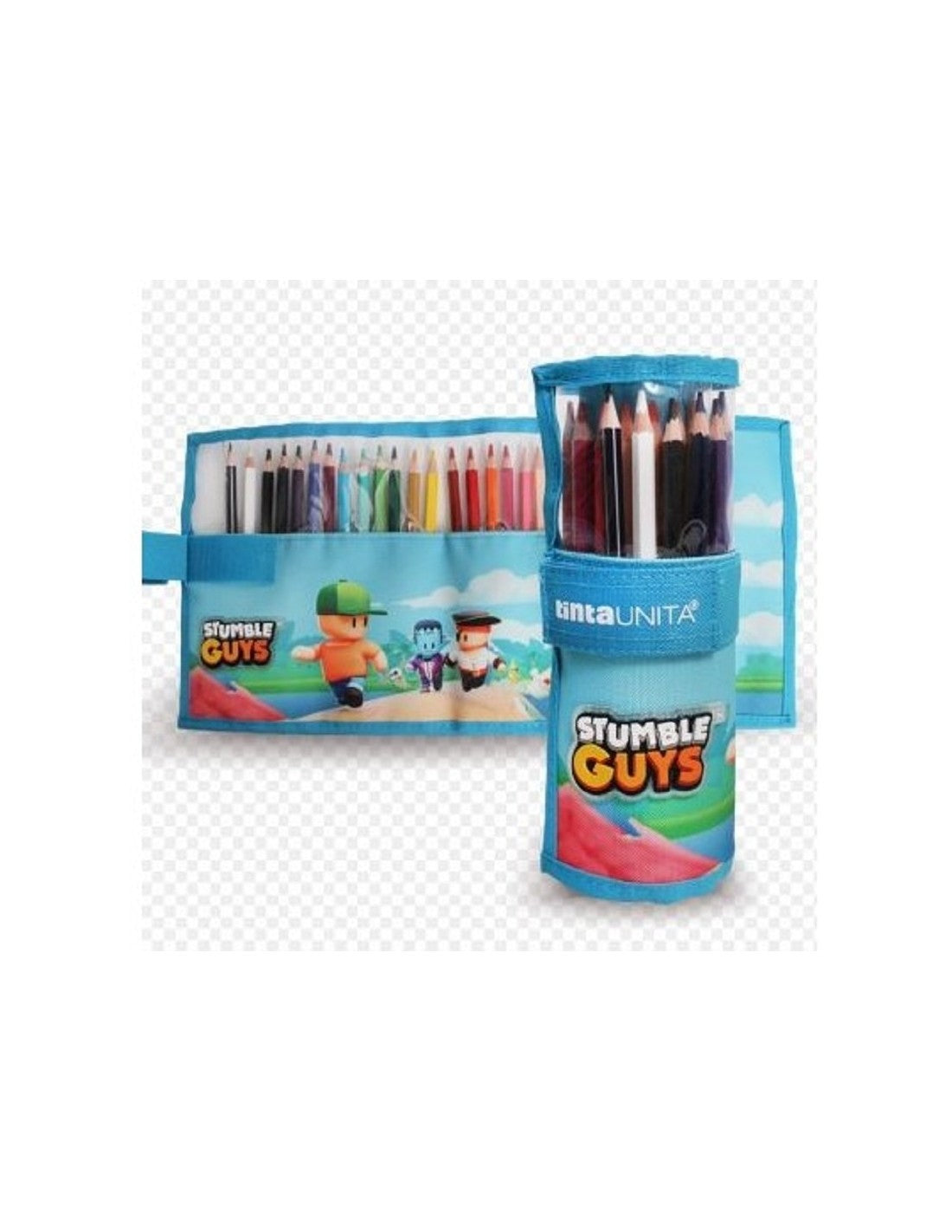 ROTOLO PASTELLI STUMBLE GUYS ALL BLUE TINTA UNITA