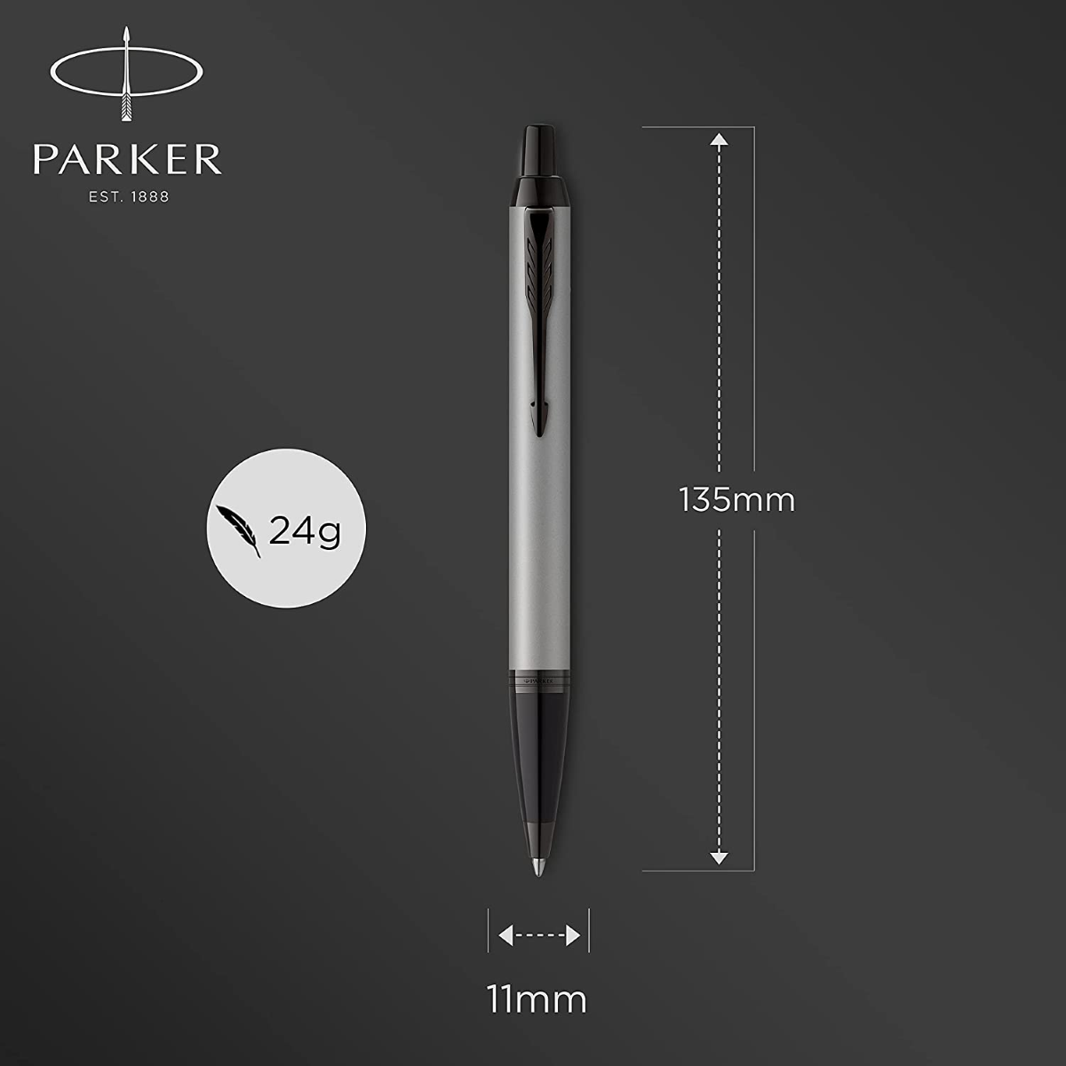 PENNA REGALO PARKER IM ACHROMATIC GREY EDITION