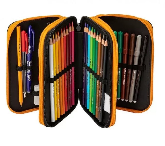 ASTUCCIO 3 ZIP CON CORREDO ( FRIXION INCLUSA) MINECRAFT