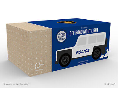 LAMPADA DECORATIVA Luce notturna a forma di macchina della polizia