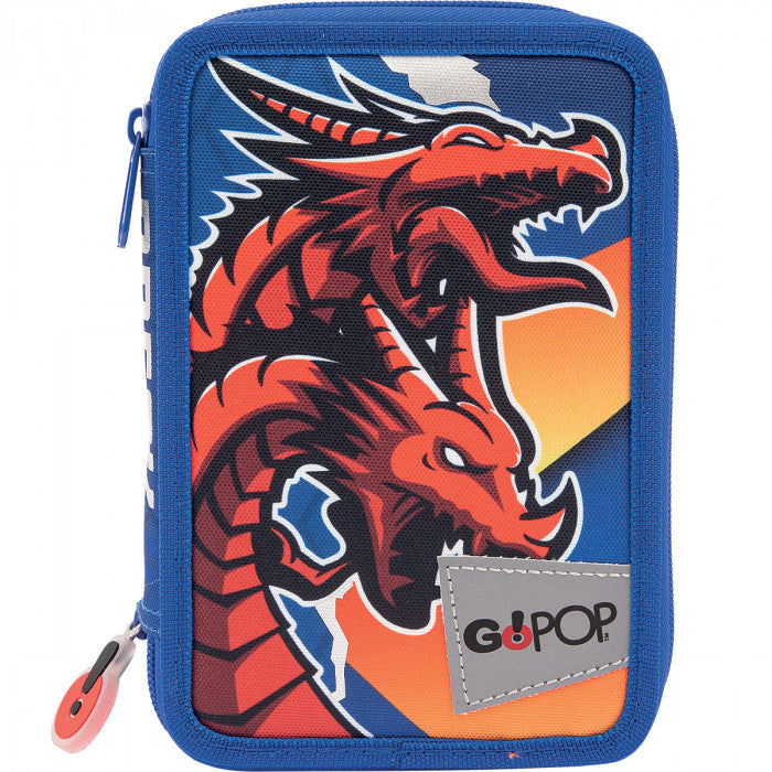 ASTUCCIO 3 ZIP CON CORREDO DRAGON GOPOP