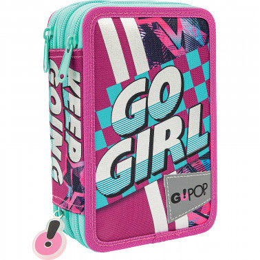 ASTUCCIO 3 ZIP CON CORREDO GO GIRL GOPOP