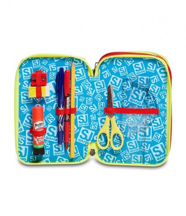 Astuccio scuola 3 zip SJ Wondrous Boy