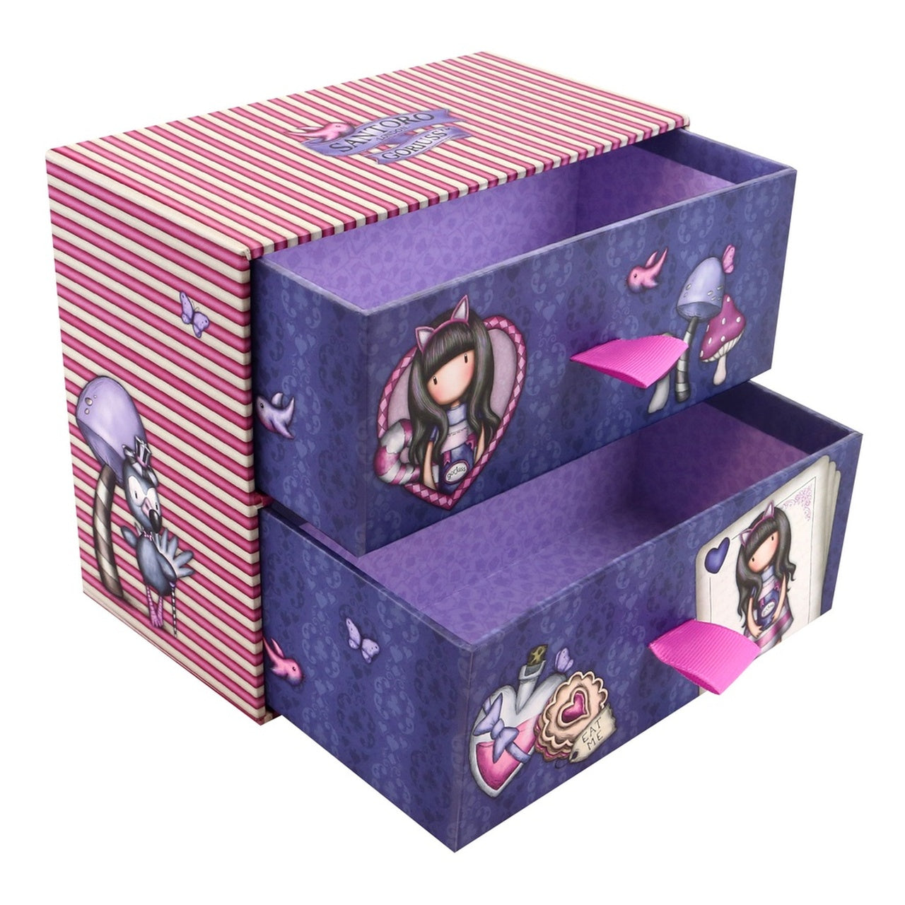 CASSETTI PORTAOGGETTI CHESHIRE CAT SANTORO GORJUSS