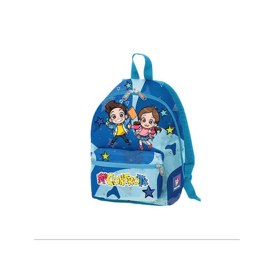 MINI ZAINO ME CONTRO TE CON LUCI GLAMOUR BLU