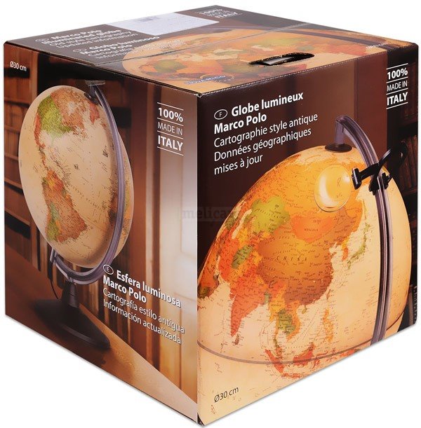 MAPPAMONDO GLOBO LUMINOSO MARCO POLO DIAMETRO 30CM
