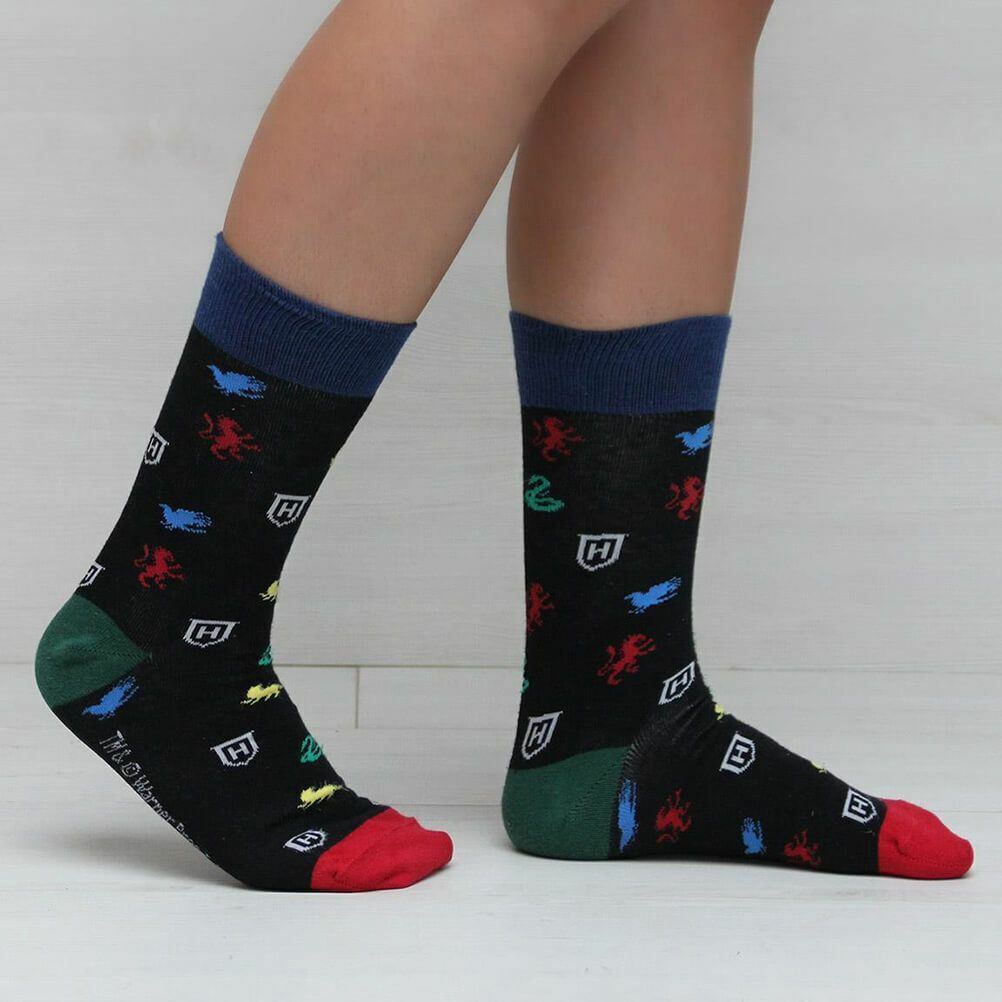Harry Potter Set Regalo 3 Paia di Calzini Donna Misura 35/41 Cerda