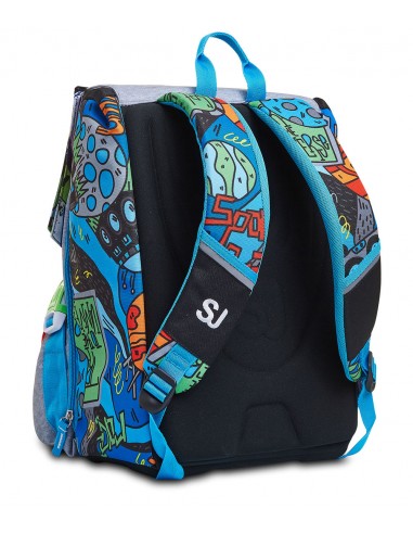 Zaino scuola Sdoppiabile SJ Gang Big facce nero