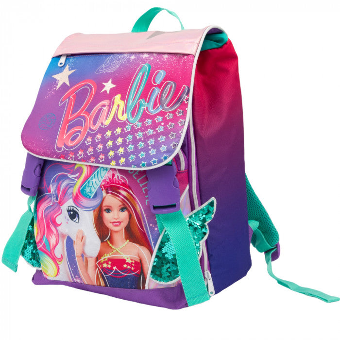 ZAINO SCUOLA SDOPPIABILE MULTI BARBIE